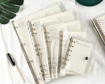 A5 Planner Binder, planner cover, B5 25 rings, A5 20 rings, 6 ring binder, A4, back to school supplies, school supplies, organizer, clear