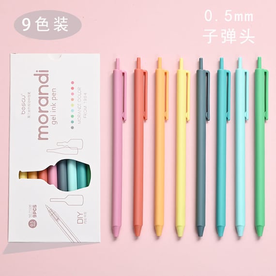 40pcs Japanese Pens Simple Gel Pens for School Supplies Kawaii