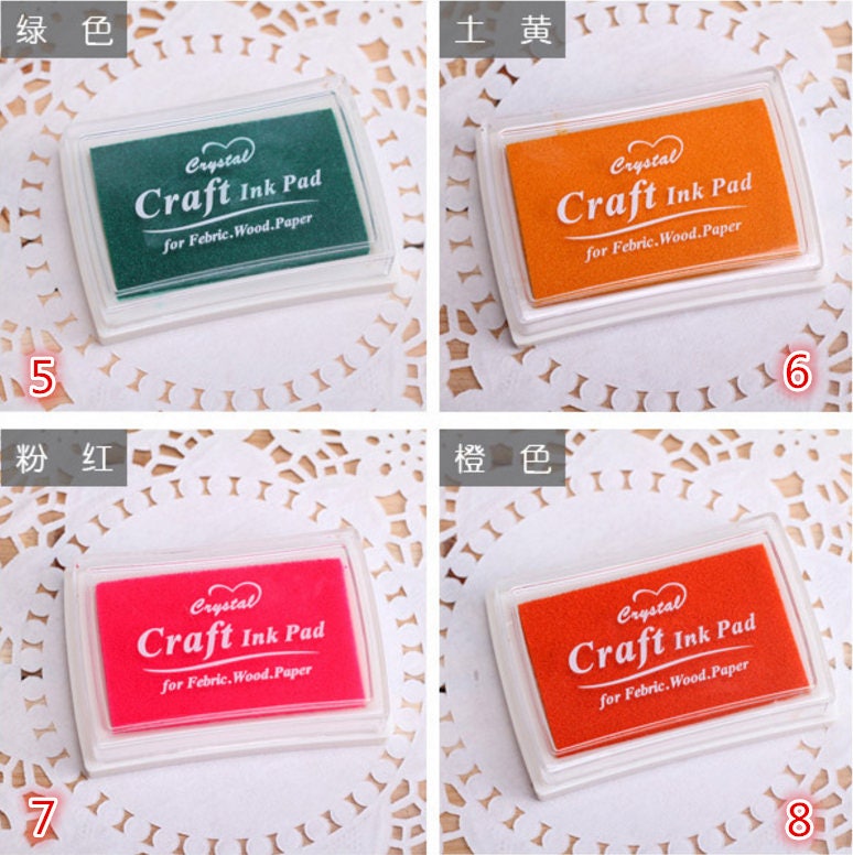 Ink Pad Colorful Inkpad Fabric Ink Pad Stamp Ink Pad Etsy