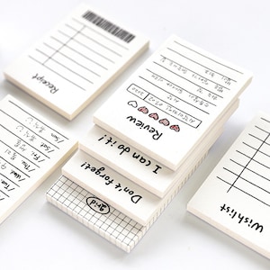 50 arkuszy, tygodniowy notatnik, notatki z paragonów, bloczek życzeń, plan harmonogramu w siatce, ładny notatnik, notatki z harmonogramu, rzeczy do zrobienia, notatnik, mały