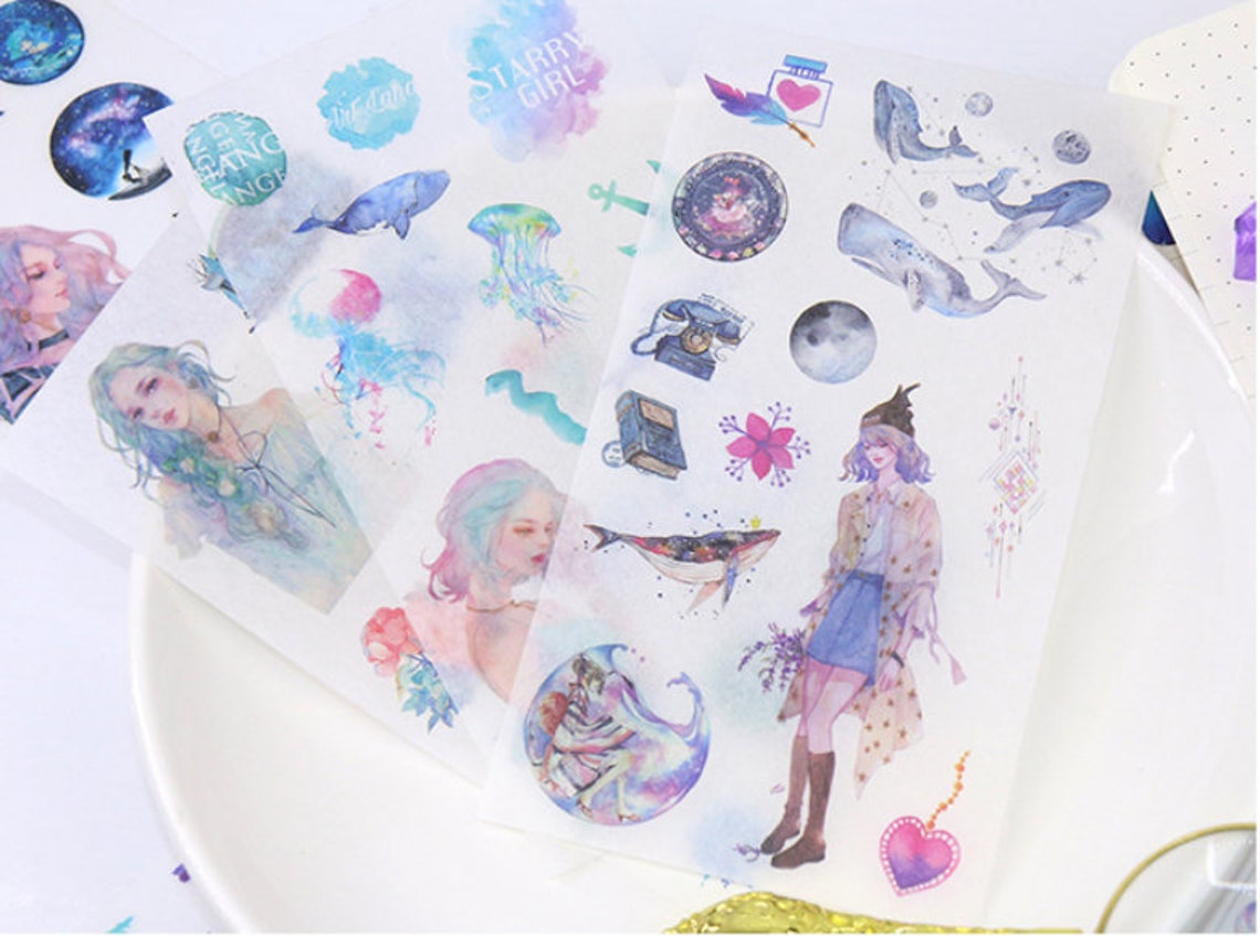 6 sheets girl stickers Planner Sticker life stickers Etsy