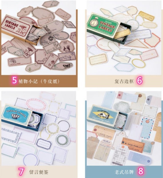 Paper & Party Supplies Retro Frame Sticker Planner Deco Journal Sticker ...