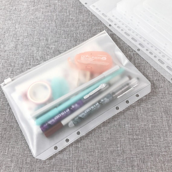 3pcs PVC Pouch A5 Zipper Pouch Personal Size Pouch A7 Zipper Pouch Stickers Storage Insert Card Holder Card Organizer Zippered Etsy Ireland