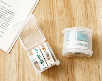 Coupe-ruban Washi, organiseur de ruban adhésif Washi, collection, support, rangement, distributeur de ruban adhésif Washi, boîte de rangement, étui, idée de ruban adhésif washi