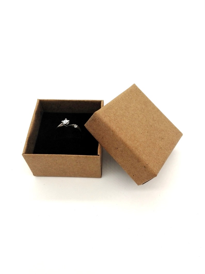 Jewelry box Rings Boxes 10pcs black ring box Gift Box Etsy
