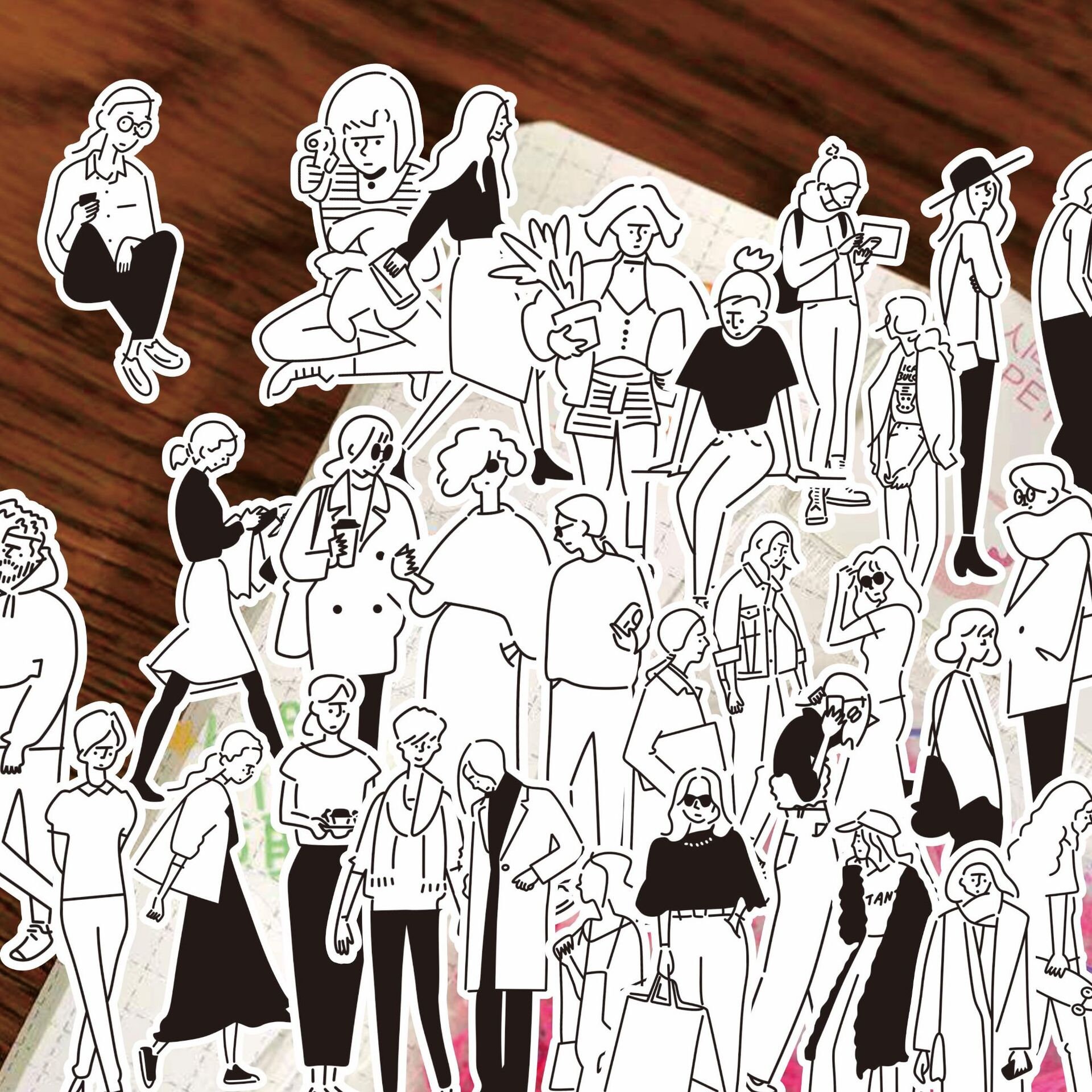 Girl Sign Sticker 63pcs, Girl Stickers, Cute Girl Sticker, Sweet Girl, Sticker Flakes ...