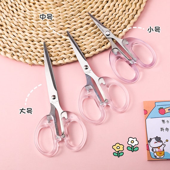 Mini Cute Craft Scissors Kawaii Scrapbook Scissors Kawaii Solid Color  Scissors Student Handmade Stationery Supplies DIY