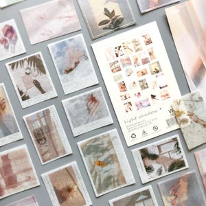 50 pezzi, adesivi per planner, decorazione album fotografico, adesivi carini, adesivi per diario, temi natura