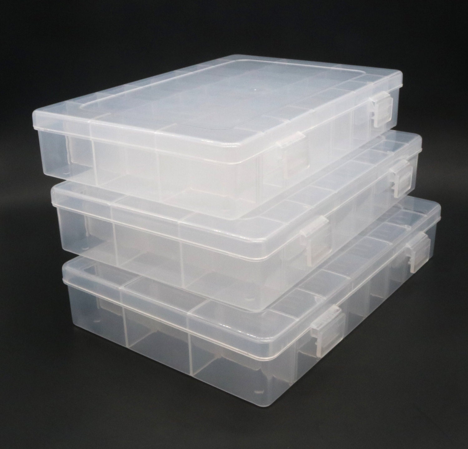 One Piece Clear Plastic Box, Storage Containers Storage Box With