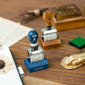 Date stamp, Planner Stamp, Wooden Stamp, Roller Date Stamp, Number stamp, month stamp, cute stamp, kawaii stamp, Nature themes