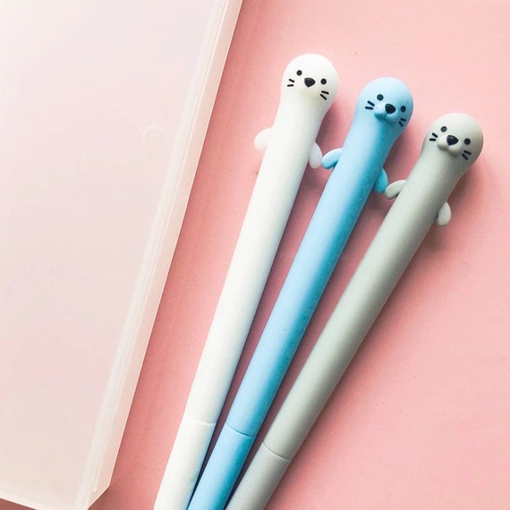 Kawaii Chubby Cheeks Kids Mechanical Gel Pens, Cute Pen Set – MyKawaiiCrate