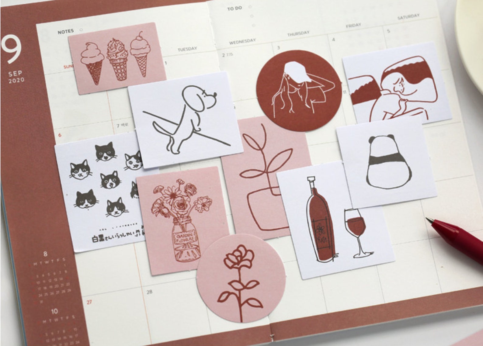 60pcs Pretty Stickers Photo Album Decoration Cute Stickers Etsy