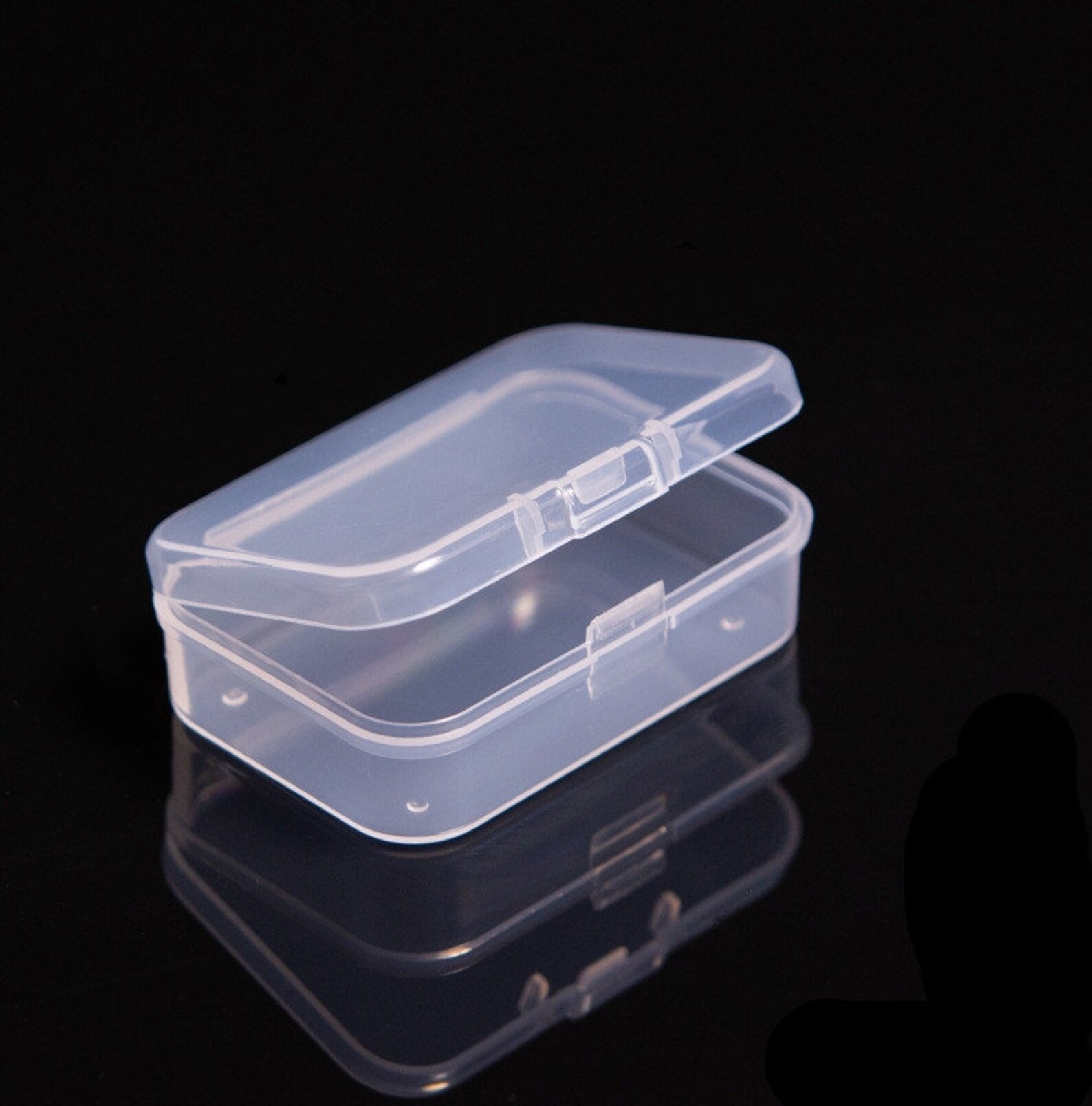 Pe Mini Storage Box 2pcs, Mini Storage Box, Stickers Storage, Desk Storage, Plastic Storage ...