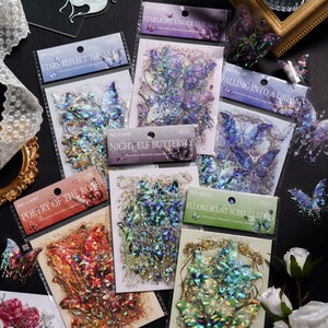 20 pezzi, adesivi a forma di farfalla, decorazione per album fotografici, adesivi carini, adesivi carini, adesivi per planner, adesivi per album, temi della natura