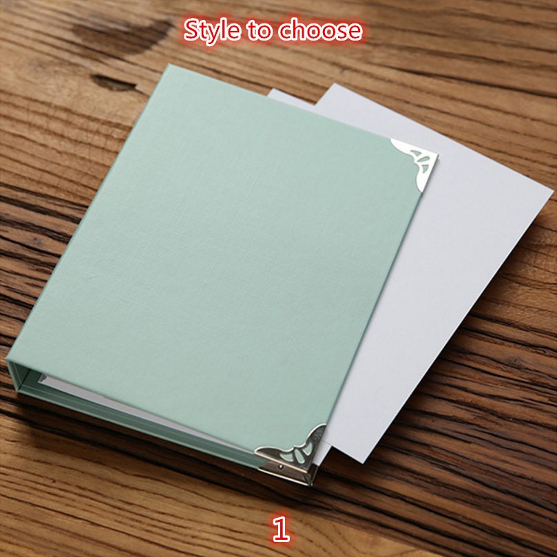 6×6 Mini Scrapbook Album – Diagonal Stripes – Hard Cover