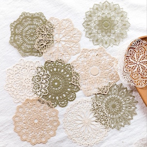 10 pièces, papier journal indésirable, papier de dentelle, plante, papillon, découpes, fournitures pour la rentrée, album, pages, journal éphémères