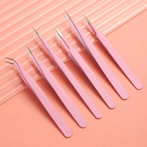 Stickers Tweezers, Pink Tweezers, tweezers for sticker, journal tweezers, planner supplies, Doll making, Nature themes