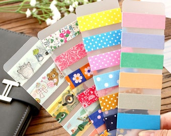 5 pièces 5x15 cm, échantillon de ruban adhésif en Washi, accessoires pour rubans adhésifs Washi, rangement, support, collection, marqueur de page, cartes pour rubans adhésifs Washi, dévidoir de ruban adhésif Washi