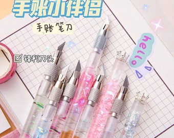 Paper Cutting, Cutting Tools, Paper Cutter, crystal cutting pen, pen cutter, sticker cutter, washi tape cutter, floating cutter pen