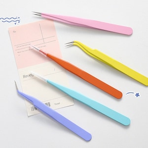 Stickers Tweezers, Diary Deco, tweezers for sticker, journal, Stationery Tool, Stainless Steel Tweezers, planner supplies, Doll making
