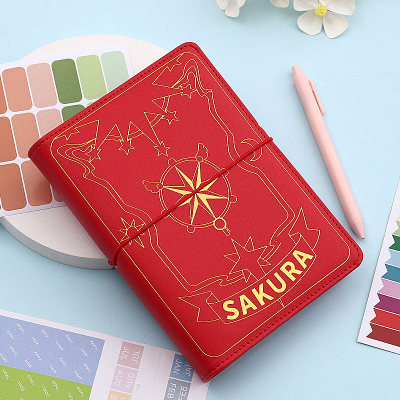 Personal Planner Binder Cute Pink Planner Cover 6 Ring Etsy