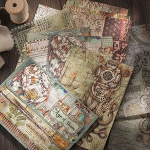 20 pcs, papier journal indésirable, pages vintage, kit, papier de scrapbooking, pages de journal, éphémères de journal