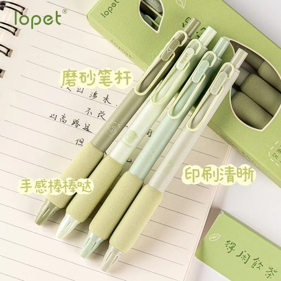 4pcs/set, Gel Pen, School Supplies, Retractable, Stationary, 0.5mm