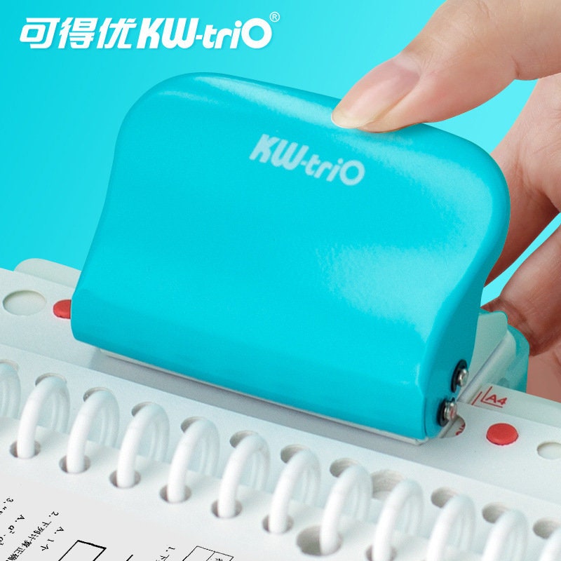 KW-triO 3-hole Punch for A7 A6 A5 B5 Spiral Notebook 3/6/9 Holes