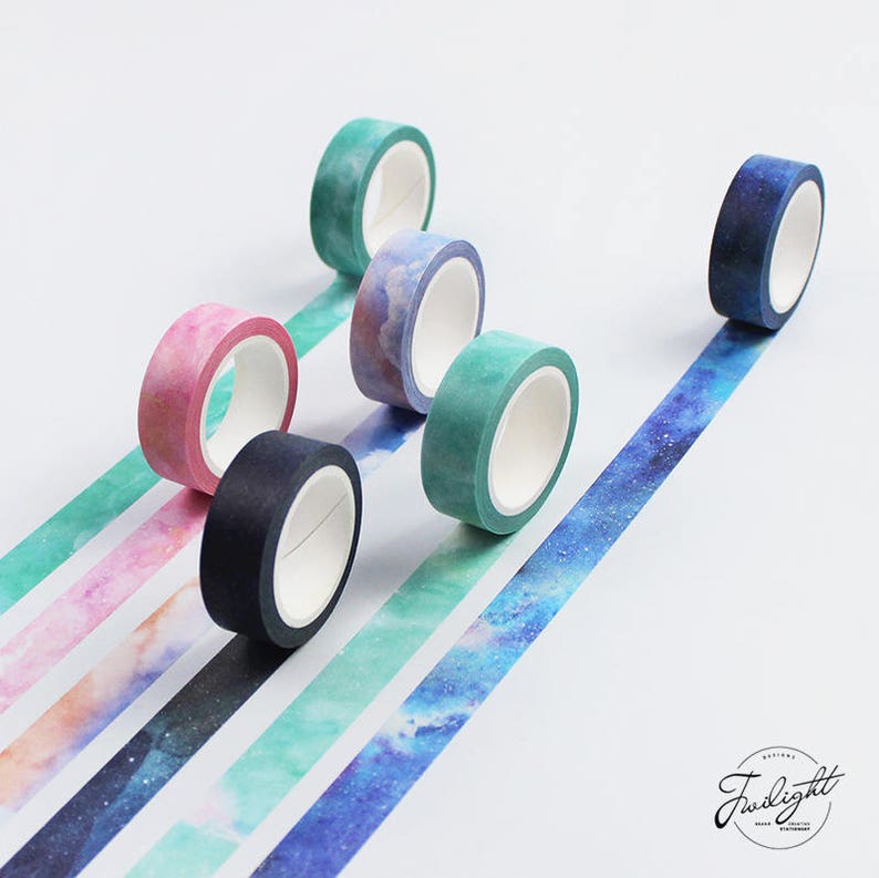 Galaxy Washi Tape Cosmic Washi Tape Universo colorido - Etsy España