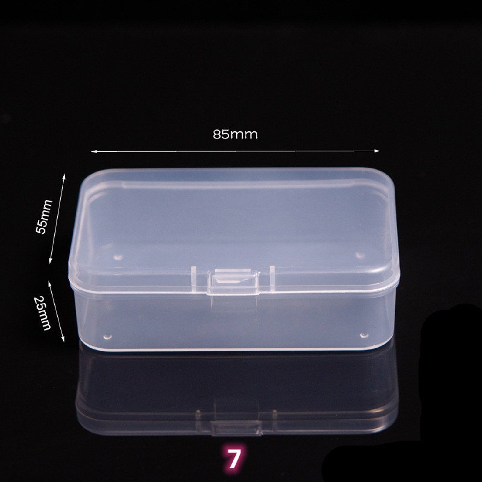 2pcs, Mini Storage Box, Stickers Storage, Desk Storage, Plastic Storage ...