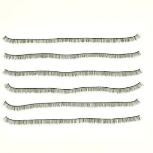 5 stuks, popwimpers, speelgoedwimpers, zwarte wimpers, amigurumi-wimpers, babypopwimpers, wimpervoorraad pop, 20 cm, knutselmateriaal afbeelding 1
