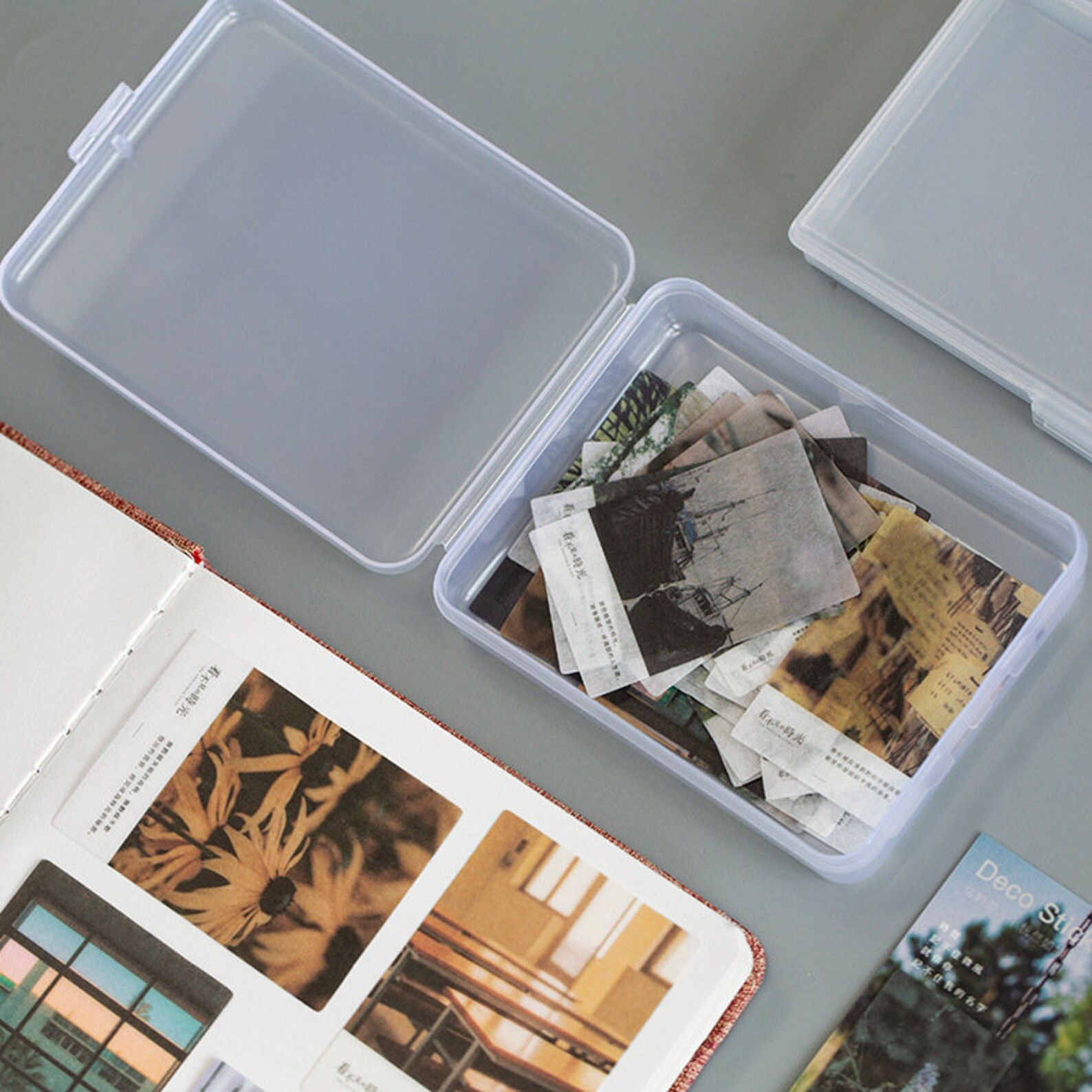 Sticker Storage Box Desk Storage Plastic Storage Box Bead Etsy