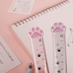 Cat Paw Ruler, Animal Ruler, Cute Ruler, Kawaii Stationery, Plastic ...