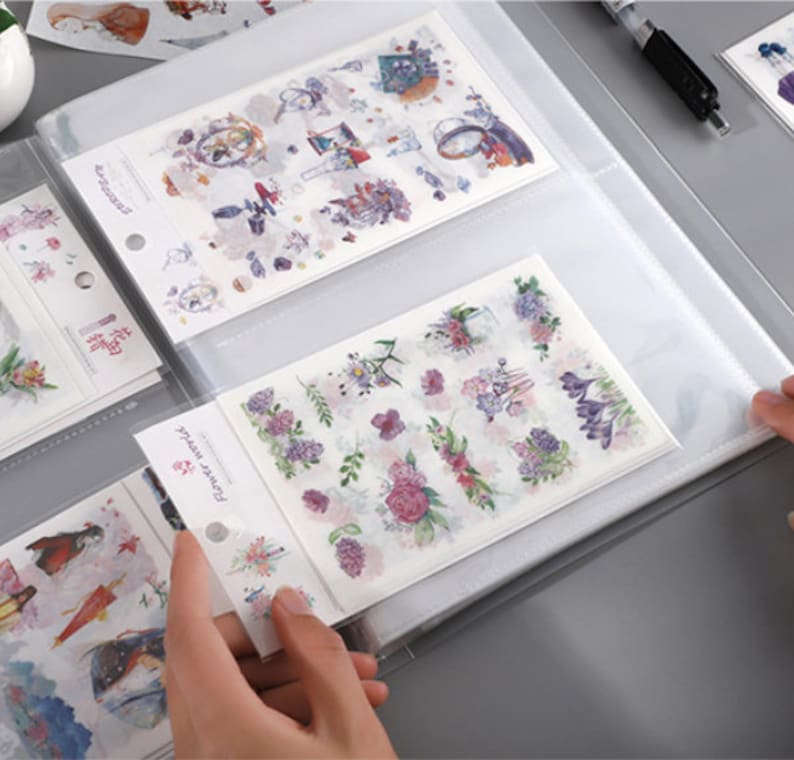 Sticker Storage Book Clear Stamp Storage Storage Album Etsy