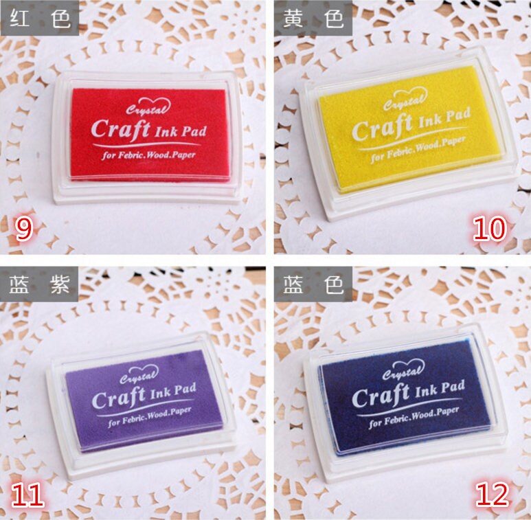 Ink Pad Colorful Inkpad Fabric Ink Pad Stamp Ink Pad Etsy