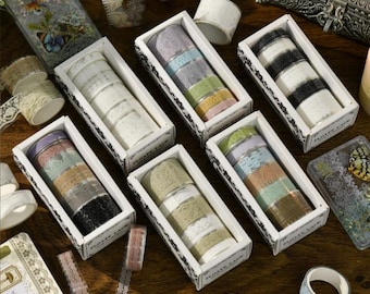 6 rollen, kanttape, mooie tape, PET-tape, kant, afplaktape, rol huisdiertape, 2 m, natuurthema's