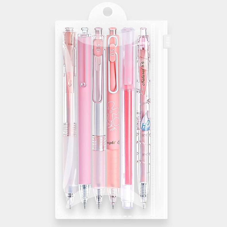 12 Colors/lot 0.5mm Colorful Gel Pen School Office Supply Bullet Days Hand  Account Stationery Kawaii Japanese Pens Style
