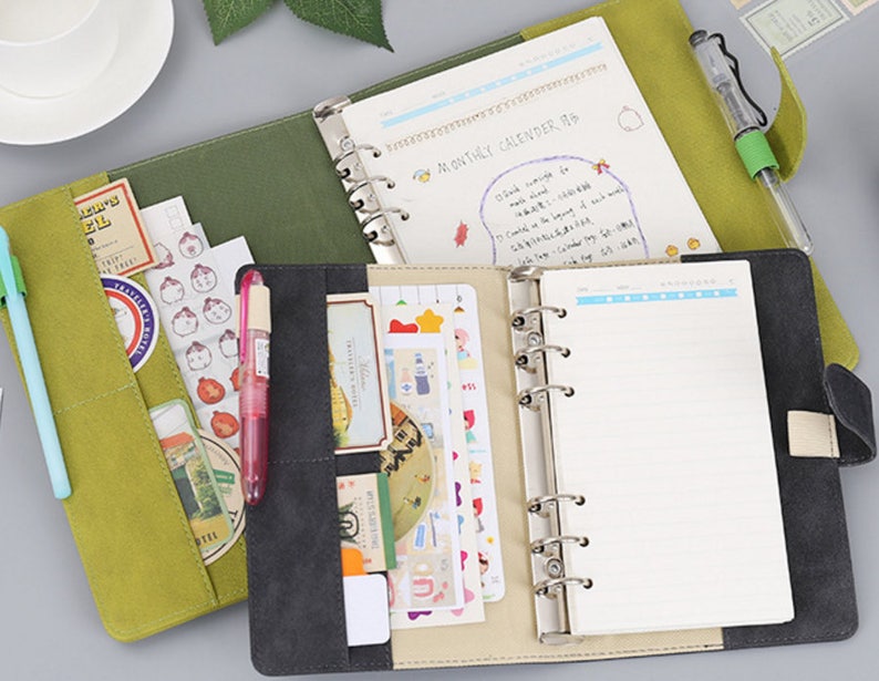 A5 Planner Binder planner cover Journal Cover 6 ring Etsy