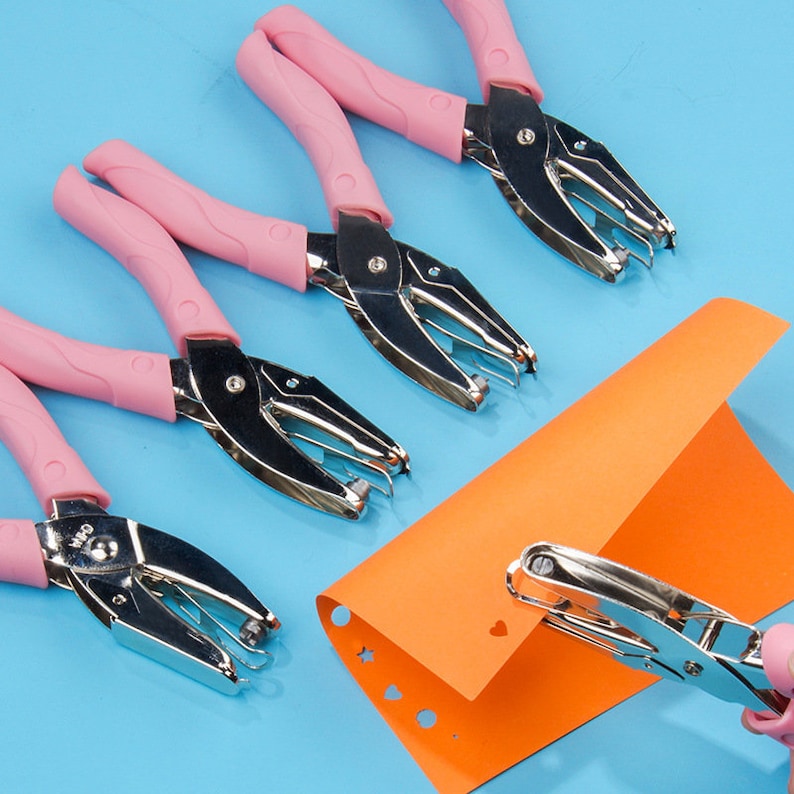 Hole punch, hole puncher, paper punch, circle paper punch, heart, star, 1.5mm, 3mm, 6mm, back to school, office supplies, scrapbooking image 2