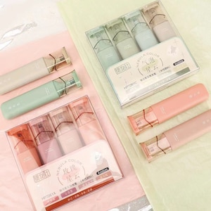 4pcs, Highlighter Pen, kawaii stationary, back to school supplies, Marker pen, cute Highlighter pen, kawaii pen, planner pen, stationary pen