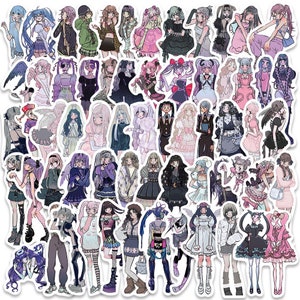 63st, meisjesstickers, schattig stickerzakje, lief meisje, waterdichte stickers, bagagesticker, plannersticker, kawaii stationair, plakboek