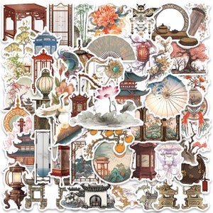 50 pcs, autocollants mignons, autocollants de valise, fleur, autocollant imperméable à l'eau, autocollants de bagage, papeterie kawaii, autocollant de scrapbooking, lot d'autocollants