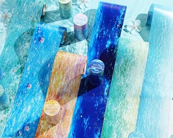 78 mm x 2 m, eau, ruban PET, matériaux décoratifs, papier protecteur