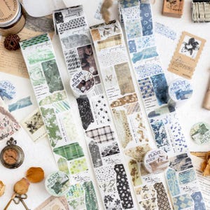 Scenery Washi Tape, colorful, Masking Tape, 50mmx2m, Pastel, Gift Wrap Tape, Travel Journaling,  Washi Tape, Nature themes