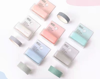 Clip-on Washi Tape Cutter, Washi tape cutter, Washi tape Case, Washi tape idea, Washi tape cutting tool, Travel Journaling, scrapbooking