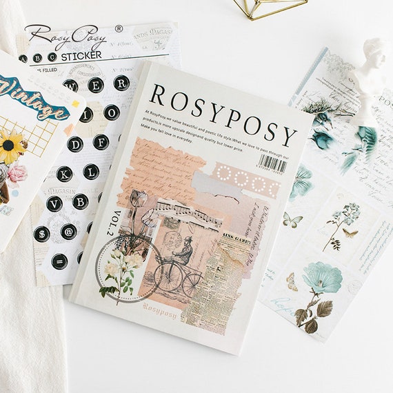 20 Sheets Vintage Stickers Plants Stickers Leaves Stickers Etsy