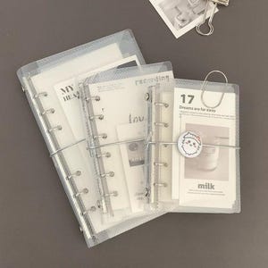 M5 A7 A6 Planner Binder, capa de planejador, planejador recarregável, diário de viagem, organizador de planejador, dia