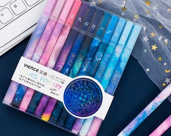 Pastel Rainbow Gel Pen Florescent Rainbow Gel Pen 6 Colours in 1 Craft  Supplies Kawaii Stationery Journal Supplies Scrapbook Pen 