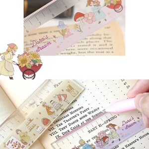 Cute Ruler, 15cm, Drawing Ruler, Learning, Cute Girl, Kawaii Stationery ...