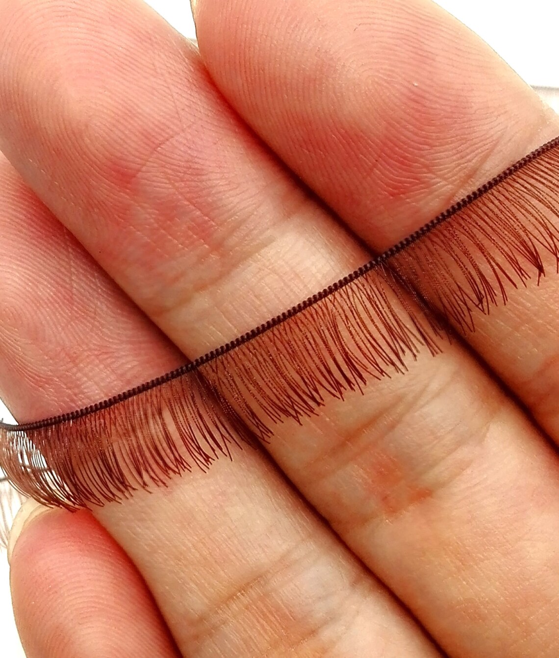 Doll Eyelashes Toy Eyelashes Brown Lashes Amigurumi Etsy